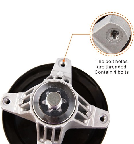 Conjunto de husillo 46" cubierta para MTD Cub Cadet XT1-LT46 XT2-LX46 XT1LT46 XT2LX46 - Imagen 5 de 5