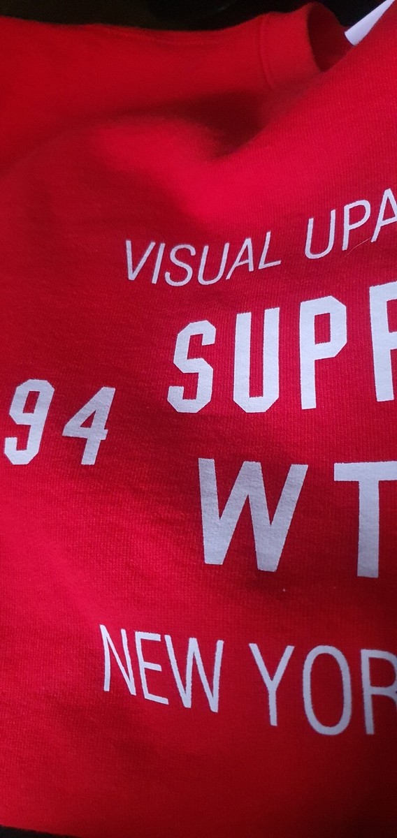 FW21 Supreme x WTAPS crewneck red Sweatshirt size M medium