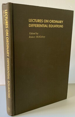 Lectures on Ordinary Differential Equations R McKelvey 1970 Academic Press HC