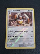 REVERSE HOLO Pokemon Sun Moon Forbidden Light Card Diggersby 98/131