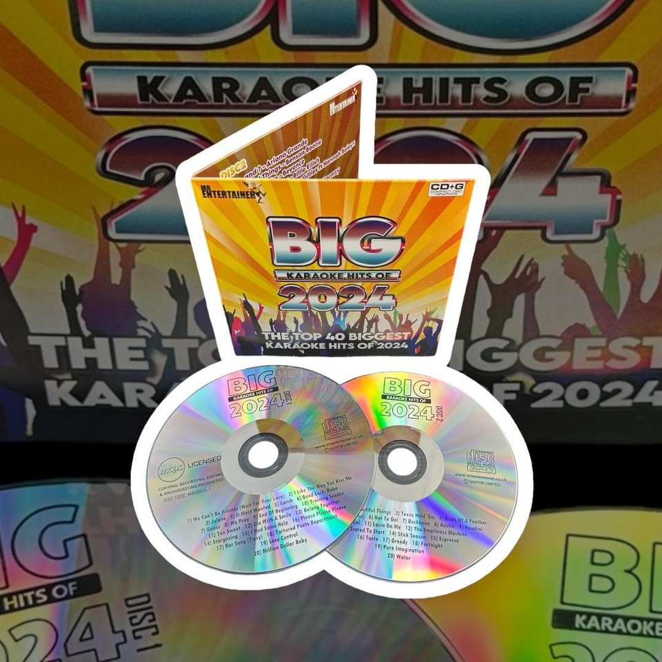Mr Entertainer Big Karaoke Hits Del 2024 Pacchetto CDG Karaoke. Top 40 Ultime Canzoni Pop - Foto 7