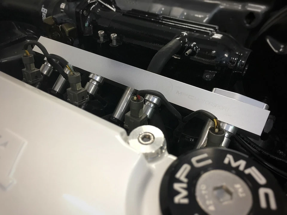 MPC Motorsport D Series High Flow Fuel Rail JDM D15b D16z6 Honda Civic [Black] - Image 2 of 2