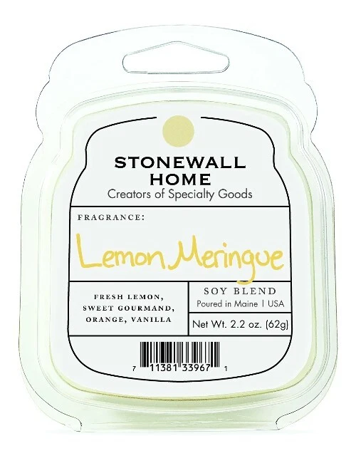 Stonewall Kitchen Home Soy Wax Bar Melts LEMON MERINGUE 2.2oz NEW - Image 1 of 1