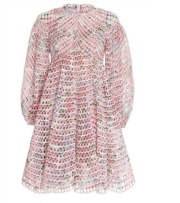 Zimmermann Poppy Eyelet Short Dress | Crimson Floral Zimmermann Poppy Eyelet Short Dress | Crimson Floral