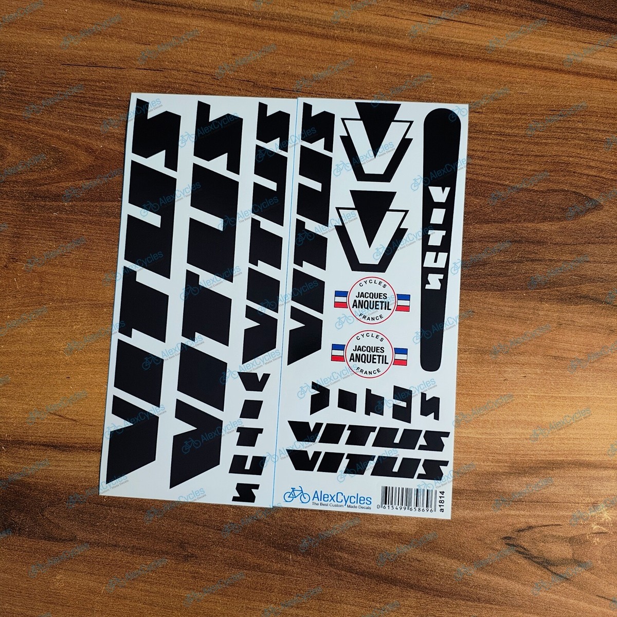Décalcomanies cadre vélo Jacques Anquetil - Stickers n.1