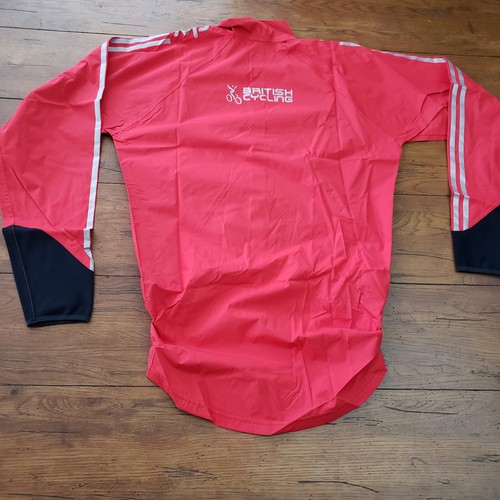 Adidas Team Sky Rain Jacket Mens Large Great Britain Cycling UK Red - Picture 7 of 8