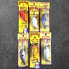 Strike King Crankbait Lot Of 6 Unique Lures Hard Knock Deep Dive Mix *READ DESC*