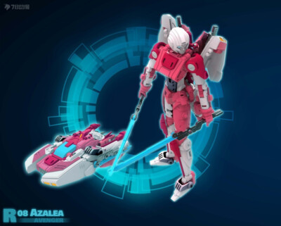 New Transformable MMC R-08 IDW Azalea Action Figure Collectible