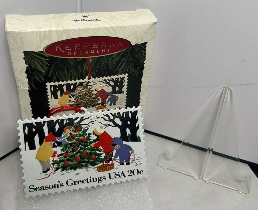 Hallmark 1994 US Christmas Stamps Ornament 2nd in Series QX520-6 NOS