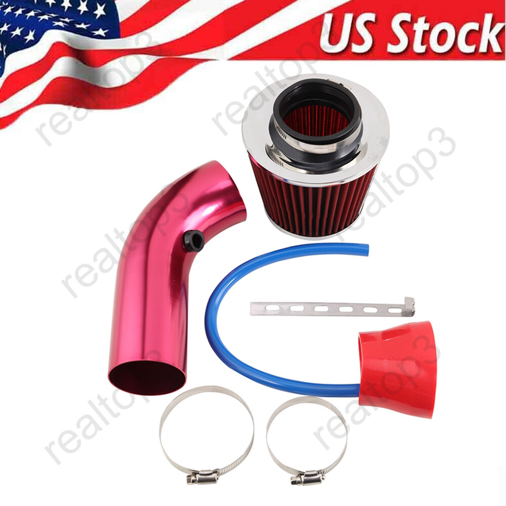 Cold Air Intake Filter Induction Kit Pipe Power Flow Hose System 3