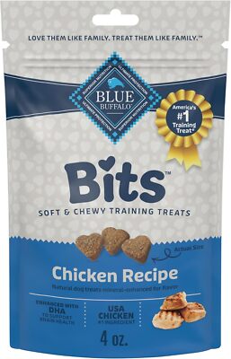 Blue Buffalo Bits Soft Dog Treats for Training, Made With Natural Ingredients &