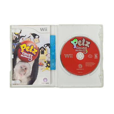 Nintendo Wii Petz Crazy Monkeyz Video Game Jewel Case Complete