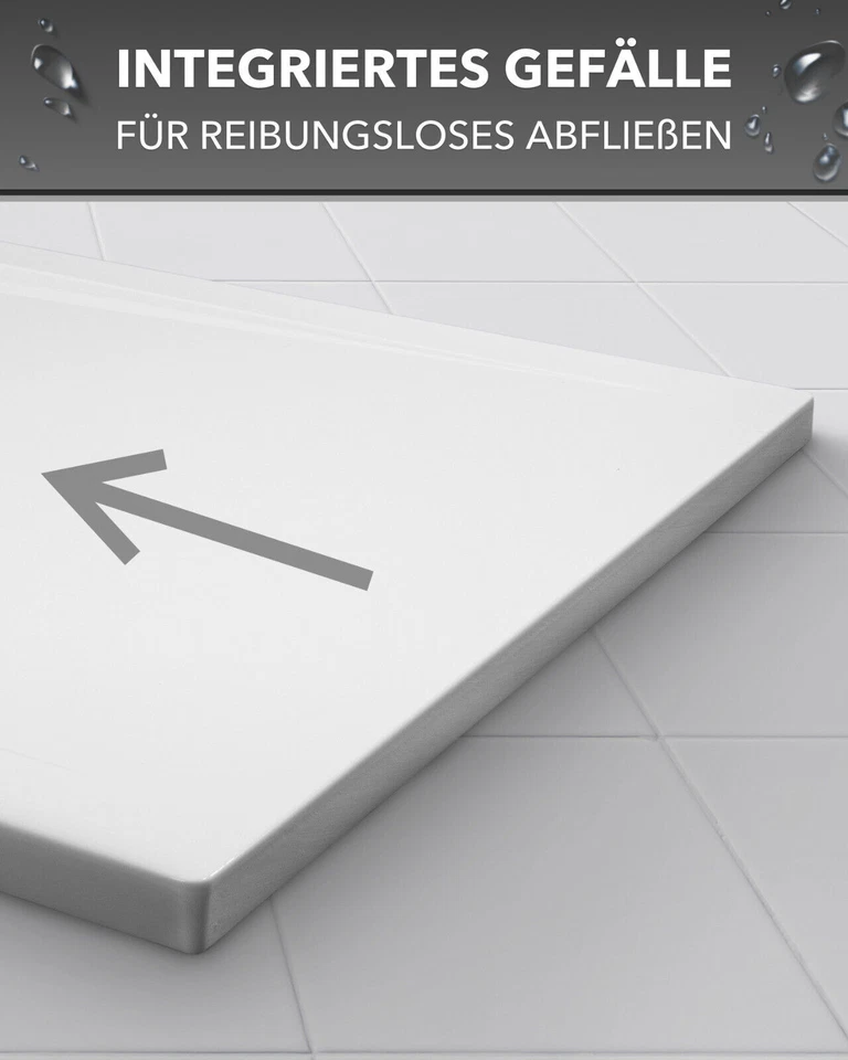 Duschtasse Duschwanne 100x80 100x90 120x80 120x90 140x80 140x90 160x80 160x90 90 - Bild 3 von 4