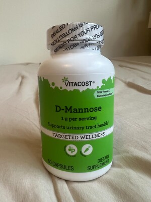 VITACOST  D-Mannose Capsules Dietary Supplement - SEALED!