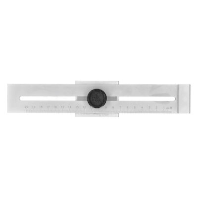 High Scale Accuracy Hole Scribing Ruler Easy To Adjust Carpentry Marking Gauge