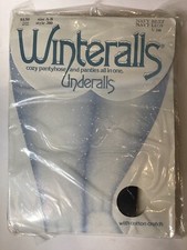 VTG Winteralls Underalls Pantyhose Navy Size A-B Style 380 by Hanes New