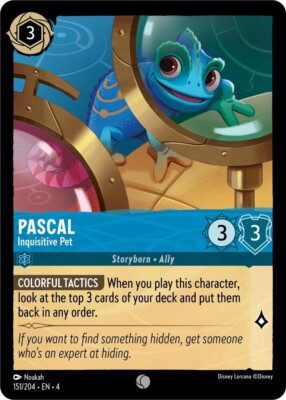 Disney Lorcana Ursula's Return - 151 Pascal, Inquisitive Pet - Common Non Foil