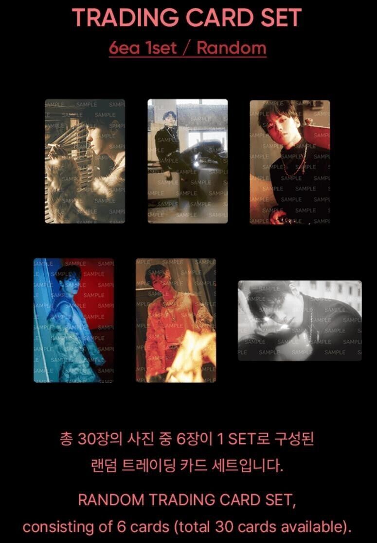 SEVENTEEN VERNON BLACK EYE PHOTOCARD -STICKER -THIRTEEN TAPES