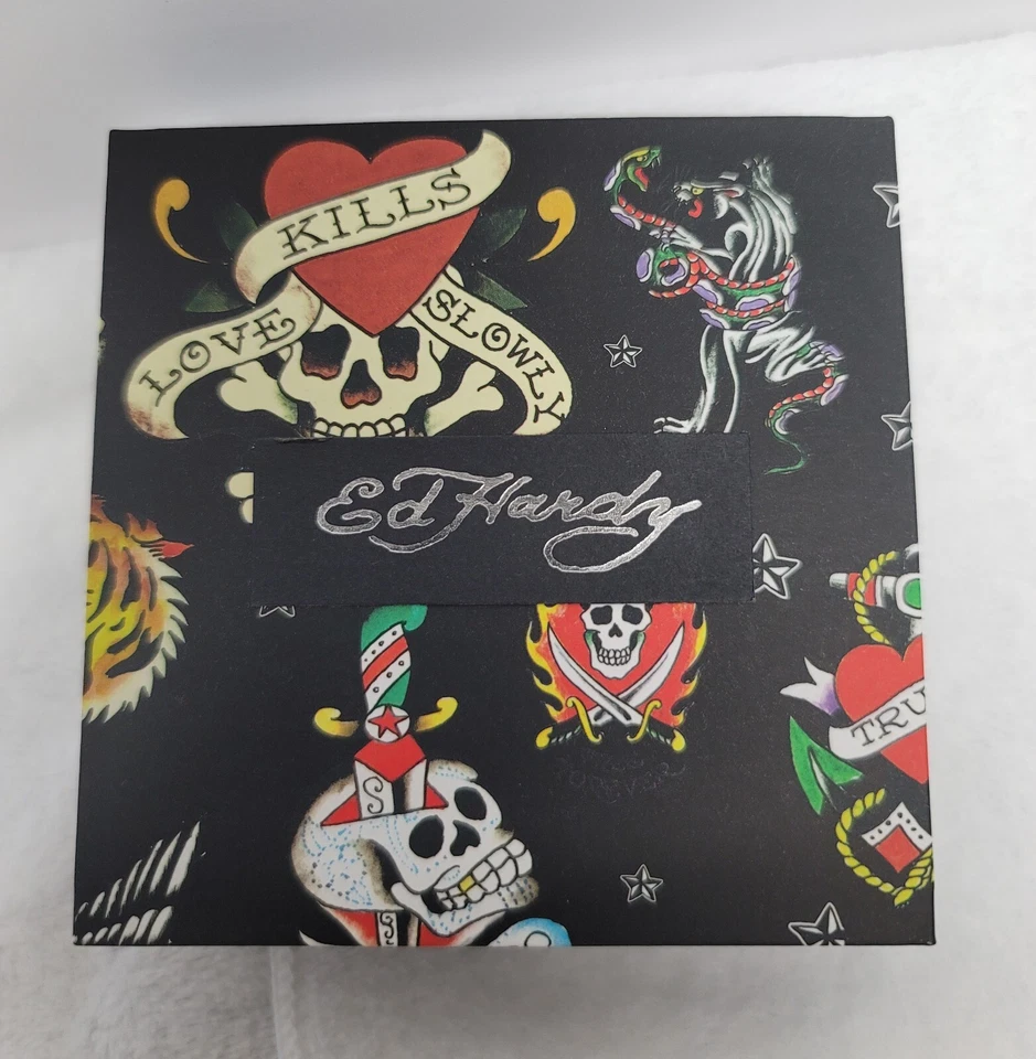 Collar Ed Hardy Alta Calidad Acero Inoxidable Súper Raro!!! Nuevo en caja Foto 2 de 4