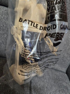 Star Wars BATTLE DROID can holder Pepsi ro | eBay