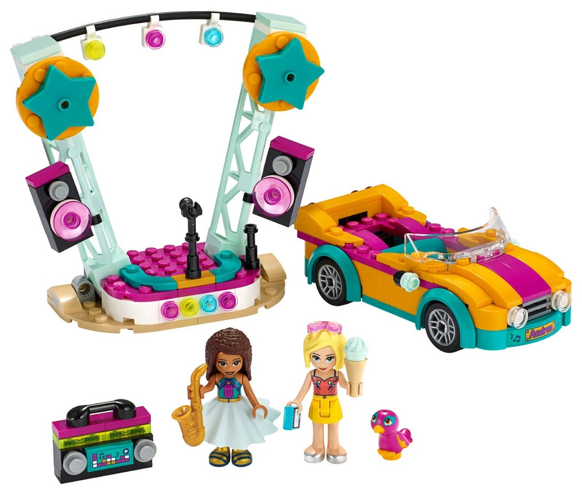 【くれぷ】 LEGO 41390 Friends Andrea's Car & Stage Playset Besties Adventure