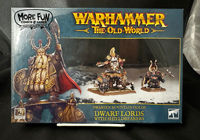 WARHAMMER: The Old World Dwarfen Mountain Holds: Dwarf Lords with Shieldbearers