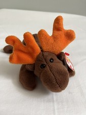 1993 Ty Original 9 Beanie Baby Chocolate the Moose Rare With Tag Errors Retired