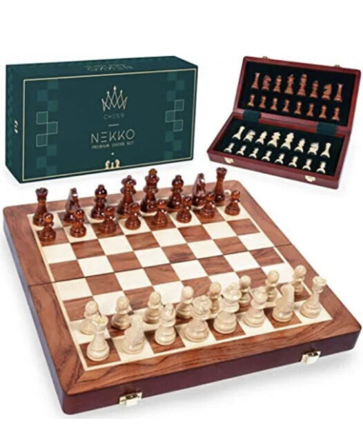 Nekko Premium Wooden Chess Set for Adults & Kids Handcrafted Polished