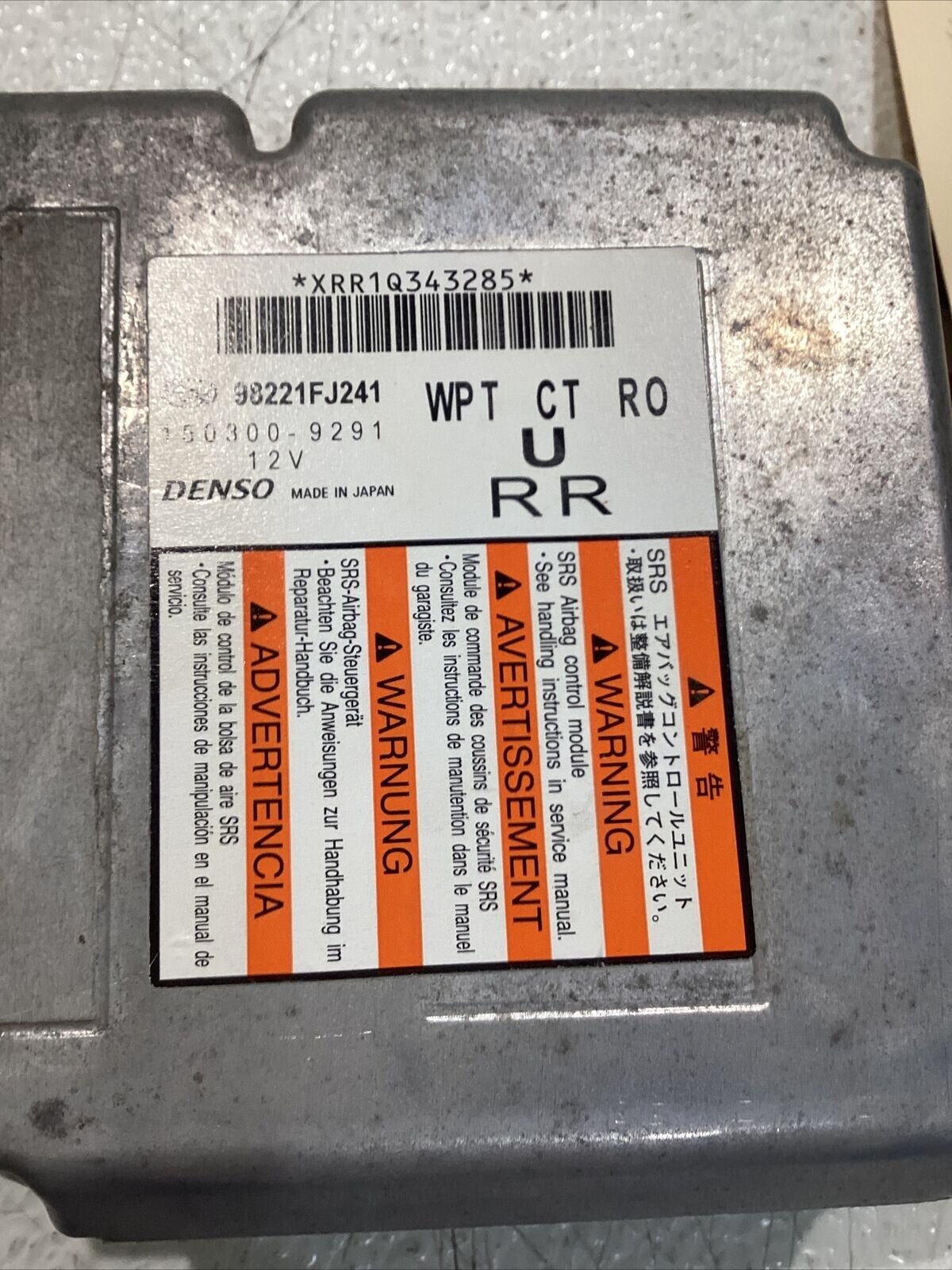 98221FJ241; SUBARU CROSSTREK OEM SRS Control Module 2013 | eBay