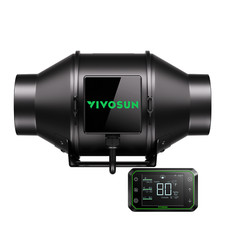VIVOSUN AeroZesh G4 4-inch 195 CFM Inline Duct Fan with E42A Speed Controller