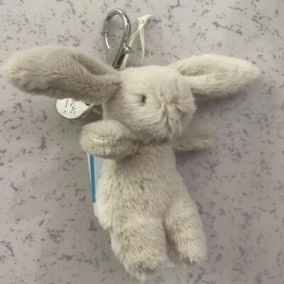 FLUFFY BUNNY BAG CHARM BROWN FLUFFY BUNNY BAG CHARM BROWN