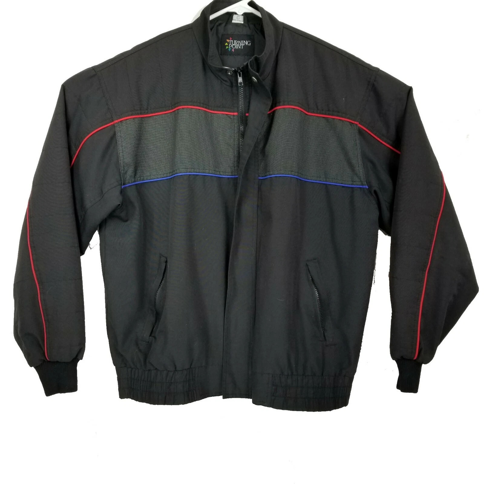 Turning Point Mens Water Resistant Coat Jacket Windbreaker Lightweight size L