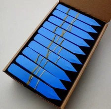 Dark Blue Plastic Plant Stakes Markers Plant Labels Nursery Tags -4" X 5/8"
