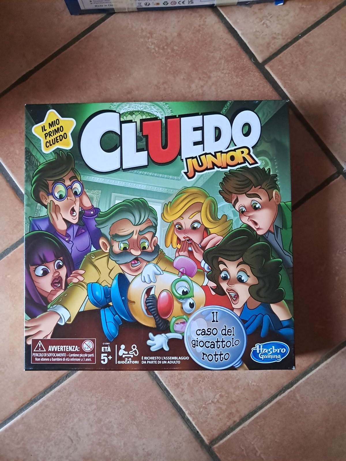 GIOCO DA TAVOLO CLUEDO JUNIOR OTTIMO COMPLETO MENO LE ISTRUZIONI