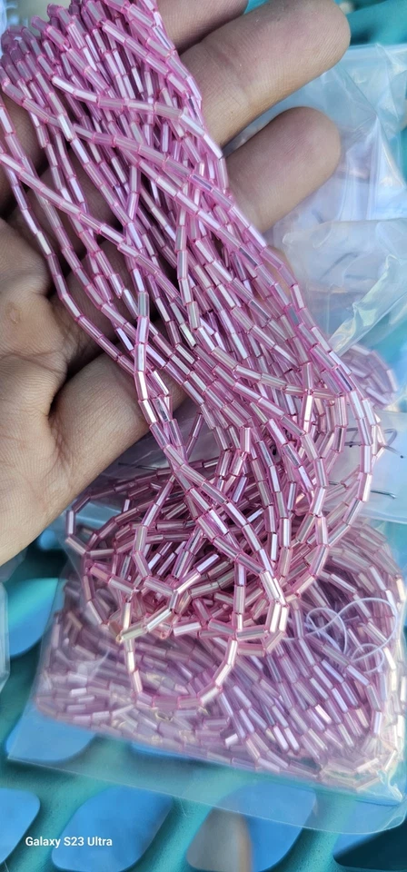 Vintage Glass Seed Beads Craft 15 Pack Jewelry Or Costumes Different Color - Image 2 of 4