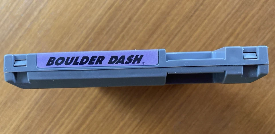 NES ~ BOULDER DASH ~ Nintendo Game 3 Screw NES-XB-USA Game Cart Only NTSC - Image 3 of 4