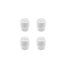 New 4pcs White Color TL Style Guitar Switch Knobs Tip Caps Cross Hole Knobs