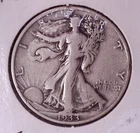 1933-S Walking Liberty Half Dollar 50(C) Silver Coin Better Date #057