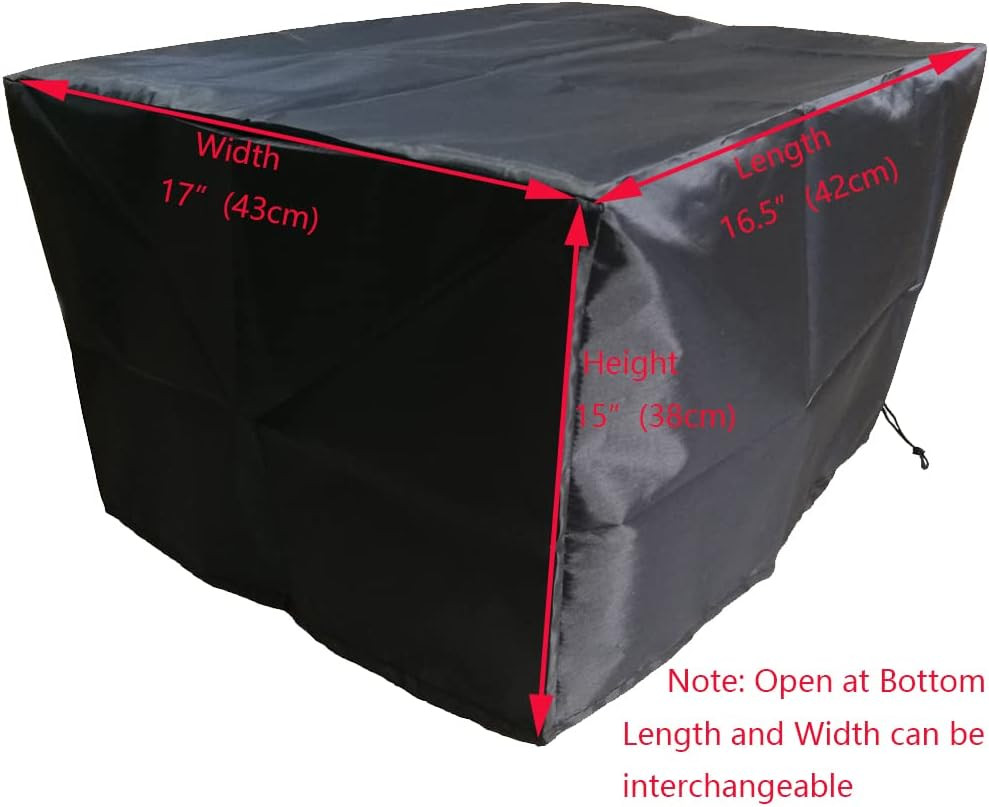 Air Fryer Dust Cover 16.5x17x15 Inches Black Protective Appliance Protector Air Fryer Dust Cover 16.5x17x15 Inches Black Protective Appliance Protector