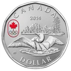 2014 $1 Lucky Loonie - Pure Silver Dollar 7 Grams .25 Oz Coin & Box COA RCM
