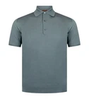 STILE LATINO luxury polo t-shirt wool silk EU 52 US 42 green slim fit