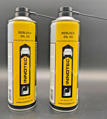 2x Innotec Deblock Oil XS  500ml Spray Rostlöser & Schmiermittel Kriechöl