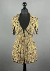 KATE MOSS x TOPSHOP Floral Print Short Sleeve Viscose Mini Belted Dress Size 36