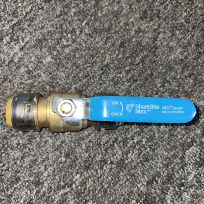 SharkBite Max 3/4 in. Brass Push-to-Connect Ball Valve