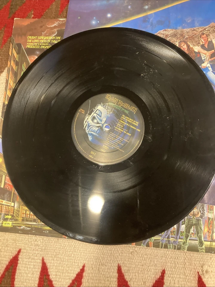 Iron Maiden "Somewhere In Time" LP 1986 Capitol Records R-143652 - Image 4 of 4