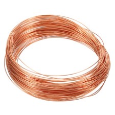 Half Hard Copper Wire, 26Gauge/0.4mm Diameter 15m/49.2ft Spool Craft Wire