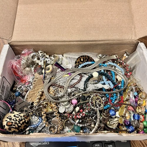 5+ LBs Vintage to Modern Costume Repair Jewelry Junk Tangled Estate Craft Lot
