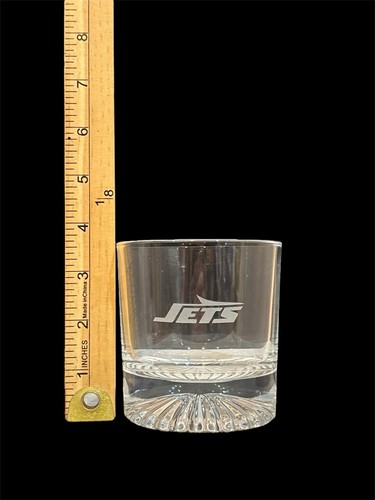 New York JETS Etched Decanter & Whiskey Glass Set 3 Piece Barware New Open Box - Picture 11 of 16