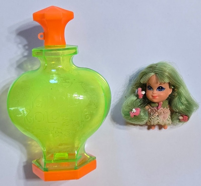Vintage Mattel 1967 Little Kiddle Kologne Apple Blossom Doll with Perfume Bottle