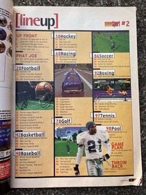 1995 Gamesport Video Game Magazine Sega Deion Sanders SNES 